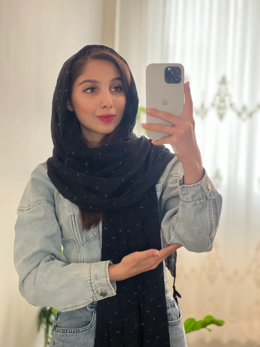 IMG_7676 شال مشکی برشکا مورچه ای